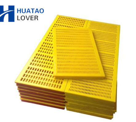 30mm Kalınlık 305x305mm Çelik Çerçeveli Poliüretan Elek Paneli Susuzlaştırma İçin