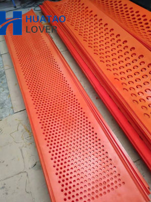 305mm Genişlik kare delik Kırmızı Renkli Polyurethane Flip Flop Screen Mesh Kömür Tarama