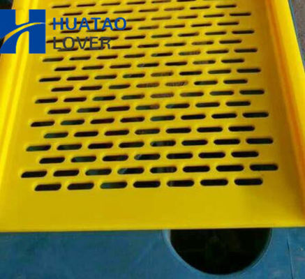 Kömür yıkama modüler tasarımı için 3x10mm diyaframlı polyurethane ekran flip flop mat