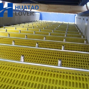 Titre : Polyurethane Flip Flop Screen Mats with Customizable Aperture for Universal Fit in Vibrating Screen Media